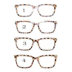 Pair Eyewear Larkin Magnetic Toppers Orange Black Houndstooth Cat Halloween
